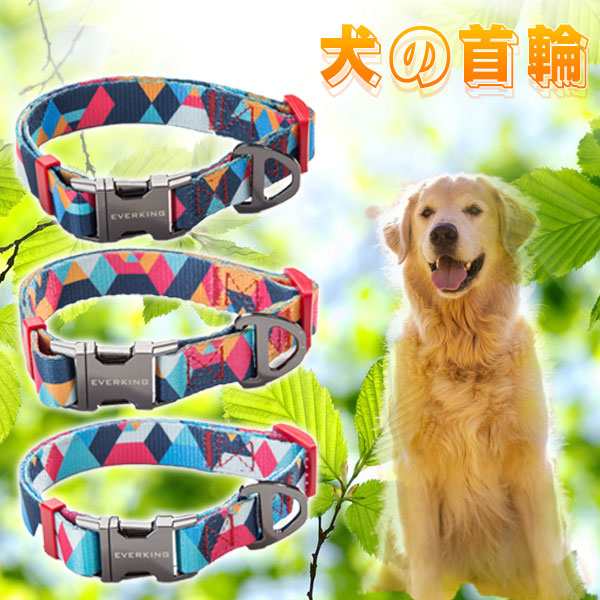 商品詳細：カラー：/01/02/03/04/05サイズ：/S(25-37cm)/M(32-46cm)/L(40-62cm)【商品説明】◎愛犬がのびのび散歩できる首輪カラーです♪◎ナイロン素材なので丈夫
