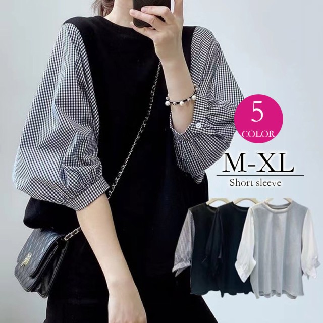 商品詳細カラー:/A1/A2/A3/A4/A5/サイズ:/M/L/XL/【関連キーワード】２点で100円off Ｔシャツ シャツ Uネック ７分袖 ディース フォーマル 春夏 ブラウス 薄手 結婚式 